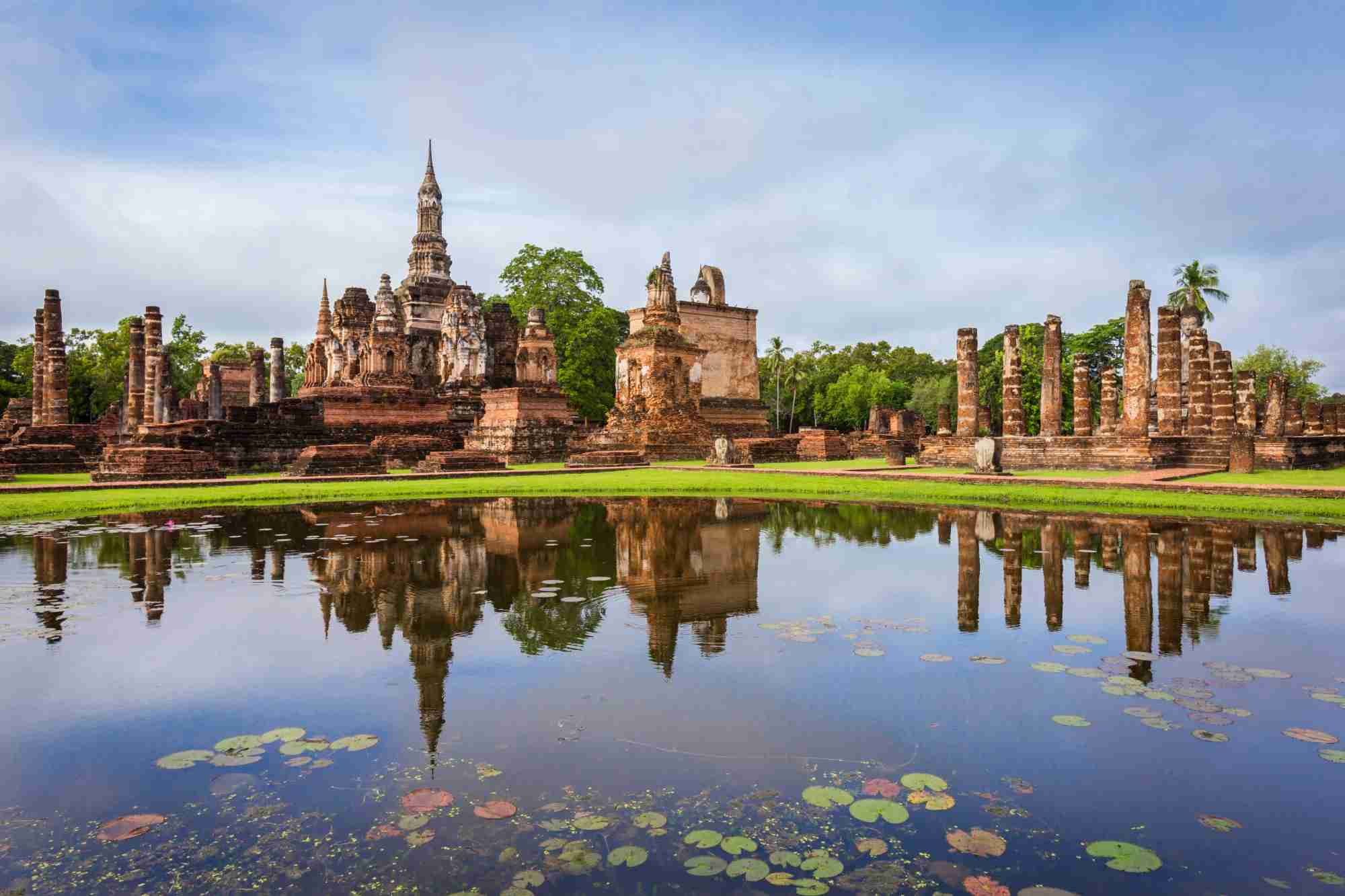 Mahathat Temple in Sukhothai Historical Park, Sukhothai